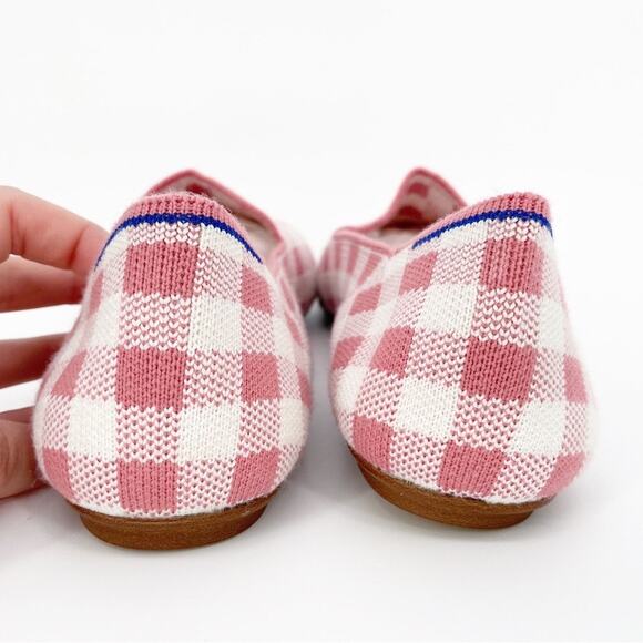 Rothys | Size 7.5 Marta Ferri Collab Gingham Primrose Check Loafers Preppy - Picture 6 of 14